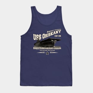 USS ORISKANY CV-34 aircraft carrier veterans Tank Top